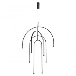 Odeon light 6633/95L HIGHTECH ODL24 159 металл/черный/акрил Подвесной светильник (регулируемые рожки) LED 95W 3000K 220V MEMFI  купить